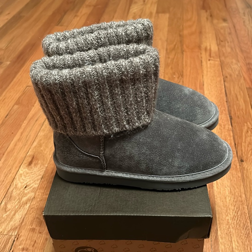 Women’s grey ankle boots,  new, never worn